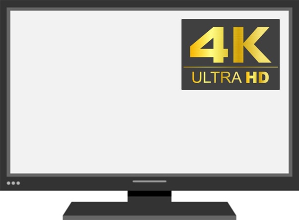 4Kテレビのイメージ図