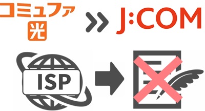コミュファ光の「プロバイダ選択型」は別で解約必要